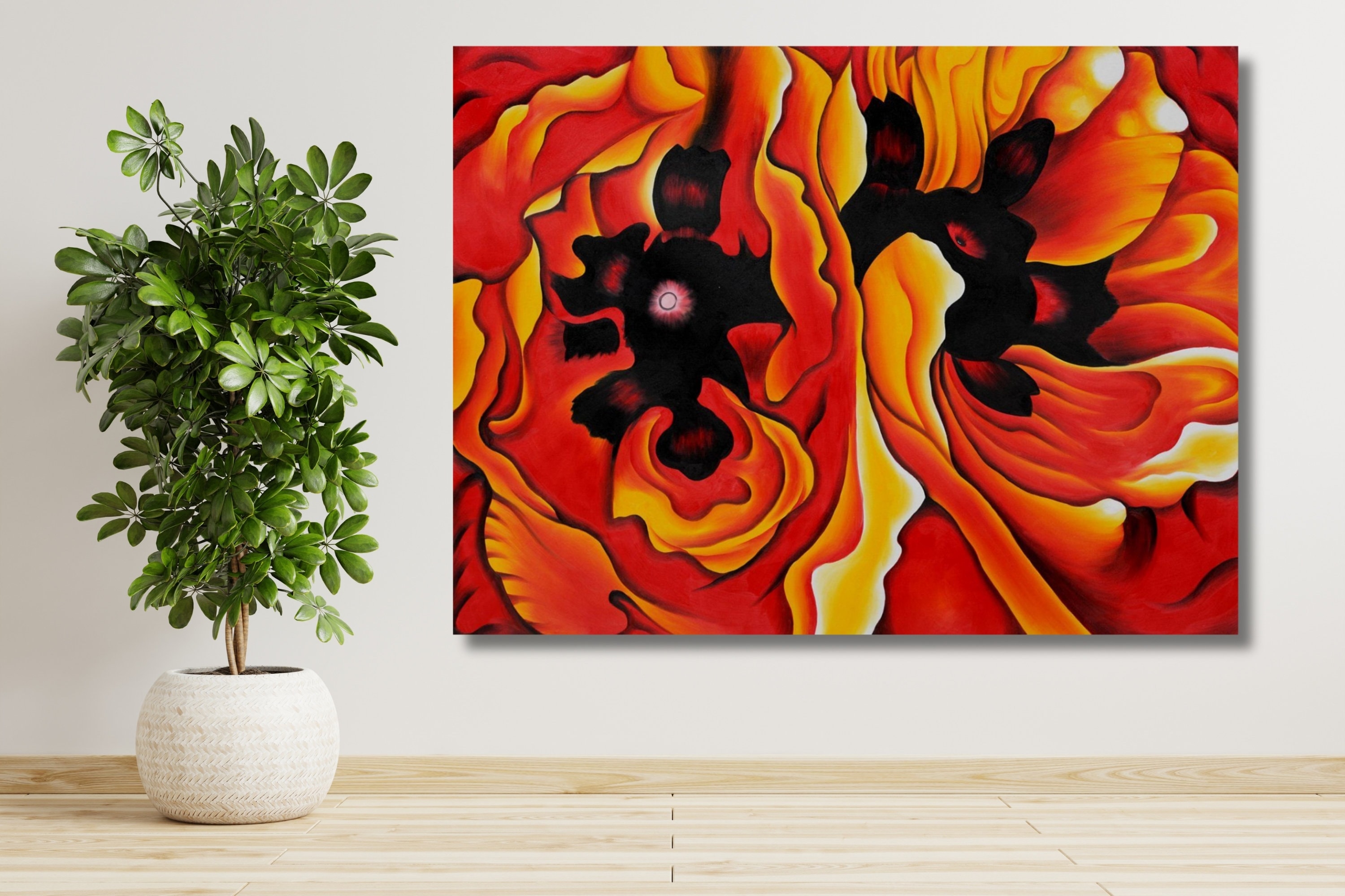 Oriental Poppies 1928, Georgia O'keeffe, Oriental Poppies Poster ...