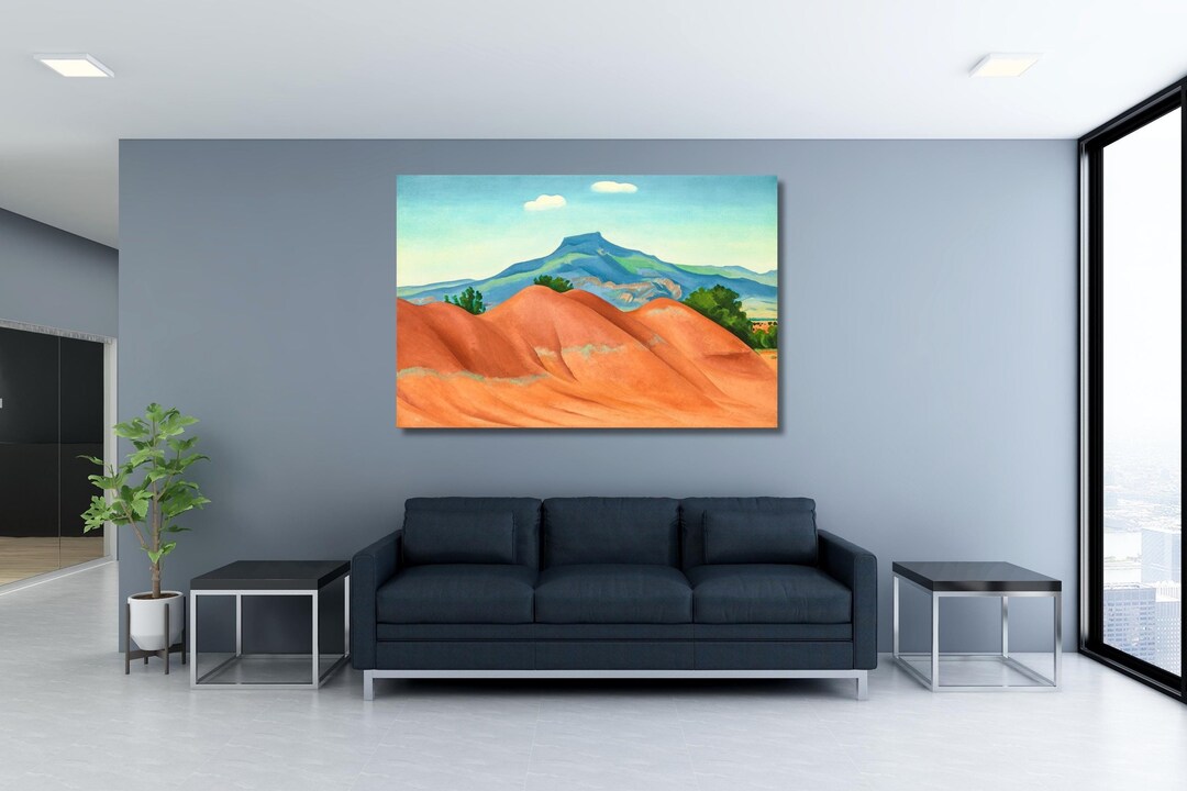 Georgia O'keeffe Mountains Canvas Wall Art,o'keeffe Poster,georgia O ...