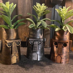 Vintage style Squid’s House Flower Pot Planter Pencil Cup