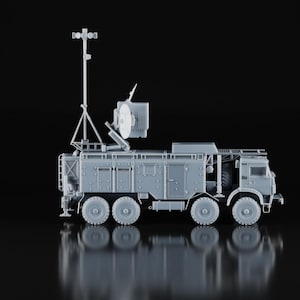 Krasukha-4 – Système russe de guerre électronique pour wargames et dioramas modernes – modèle militaire résine 3D – 1/43 1/48 1/50 1/72 1/87