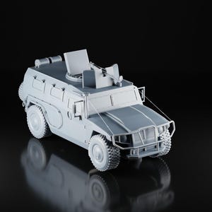 GAZ Tigr – Modern Russian Tactical Armored Vehicle for Dioramas and Wargames – 3D Resin Military Model – 1/43 1/48 1/50 1/72 1/87