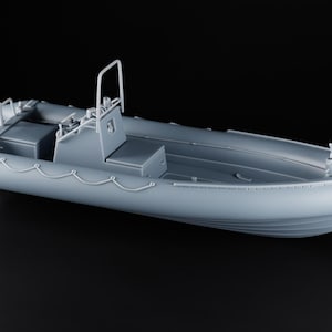 Commando Boat – Embarcation rapide Navy SEALs pour wargames et dioramas – modèle militaire résine 3D – 1/35 1/43 1/48 1/50 1/60 1/72 1/87