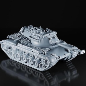 M47 Patton – Iconic battle tank for wargames and historical dioramas – 3D resin military model – 1/35 1/43 1/48 1/72 1/87
