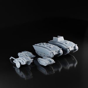 Goliath/ Springer – German WW2 tracked mine for wargames and dioramas – 3D resin military model – 1/35 1/48 1/50 1/56 1/60 1/72 1/87