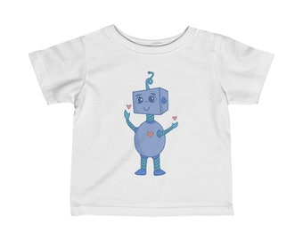 Camiseta infantil Mini Robot Love