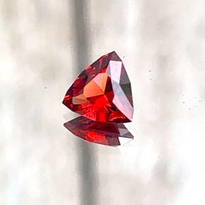 1.03ct red  Garnet trillion. Earth mined in Tanzania.