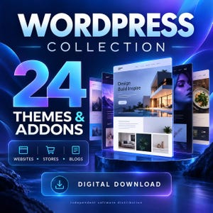 WordPress Themes and Addons Bundle | 24 Products | Digital Download