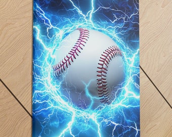 Baseball Wall Art Canvas Print | Sports Poster for Kids Bedroom | Boys Room Art | Gaming Room | Sports Bedroom Decor  | Baseball Print
