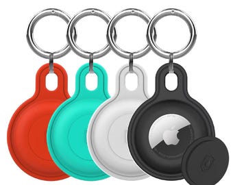 Funda de silicona para AirTag con llavero