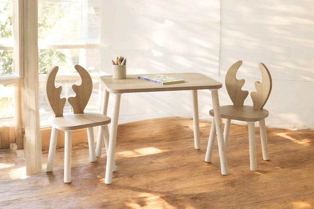 Kids Table and Chair | Wooden Kids Table and Chair | Kids Furniture ...