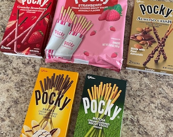 Fun & Colorful POCKY Variety Gift Pack Set | 5 Limited Specialty Flavors | Rare Japanese Asian Chocolate Assorted Candy Snack Box Treats