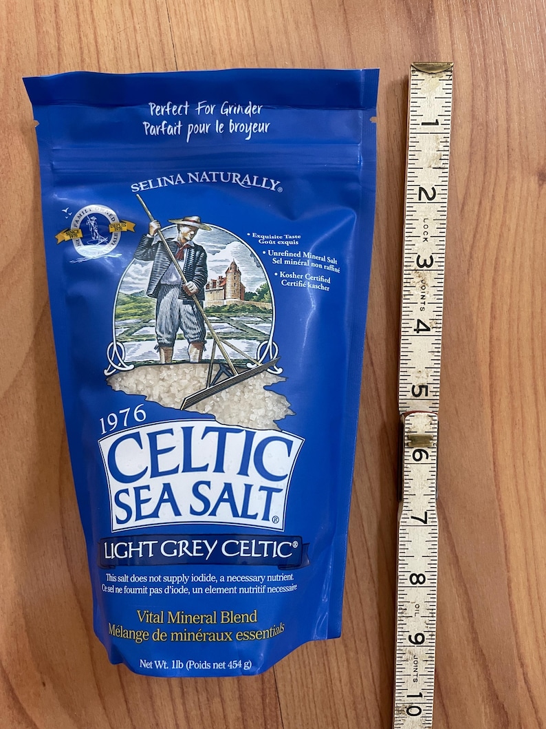 Celtic Sea Salt, Light GREY Vital Mineral Blend. 1 Lb Minerals ...