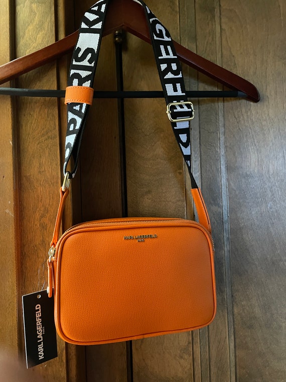 Authentic Karl Lagerfeld Paris Karl Lagerfeld Paris Denim BLUE Logo CROSSBODY SATCHEL  main image 3