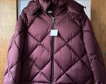 Gorgeous Calvin Klein Plant Based Eco Quilted Puffer, Women's Size Large. Modern Vintage Fashion & Accessories. Christmas Gifts for Her.