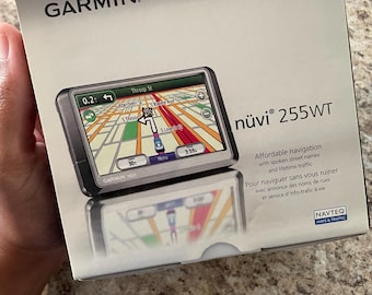 COLLECTOR Condition! Garmin NUVI 255WT. GPS Vehicle Navigation w/Window Suction. Modern Vintage Electronics. Gifts for Him, Dad Men's Gift