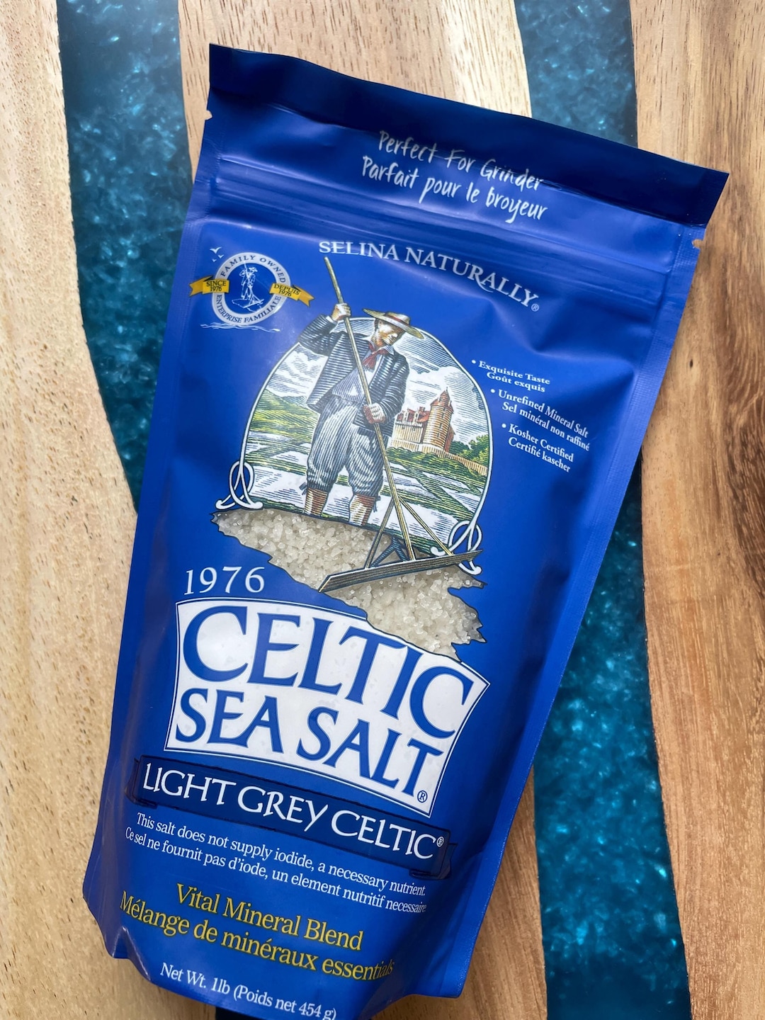Celtic Sea Salt, Light GREY Vital Mineral Blend. 1 Lb Minerals ...