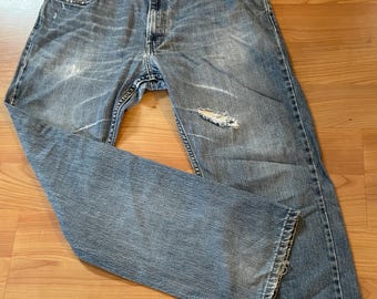 Men's VTG 38 x 32 Levi Strauss 514 Original Riveted Slim Straight Denim Levi's Jeans Vintage Y2K 2000s 00s