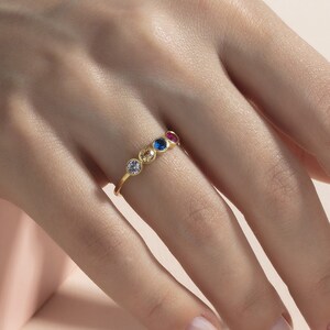 Mother&#39;s Day Gifts, Family Birthstone Ring For Mothers, Custom Made Multiple Birthstone Ring, Birthday Gift For Grandmas, Personalized Gifts