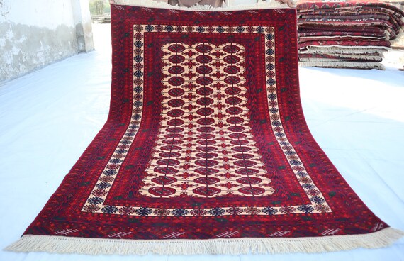 アフガニスタン　エルサリ族　トライバルラグ アフガニスタンエルサリ族トライバルラグ