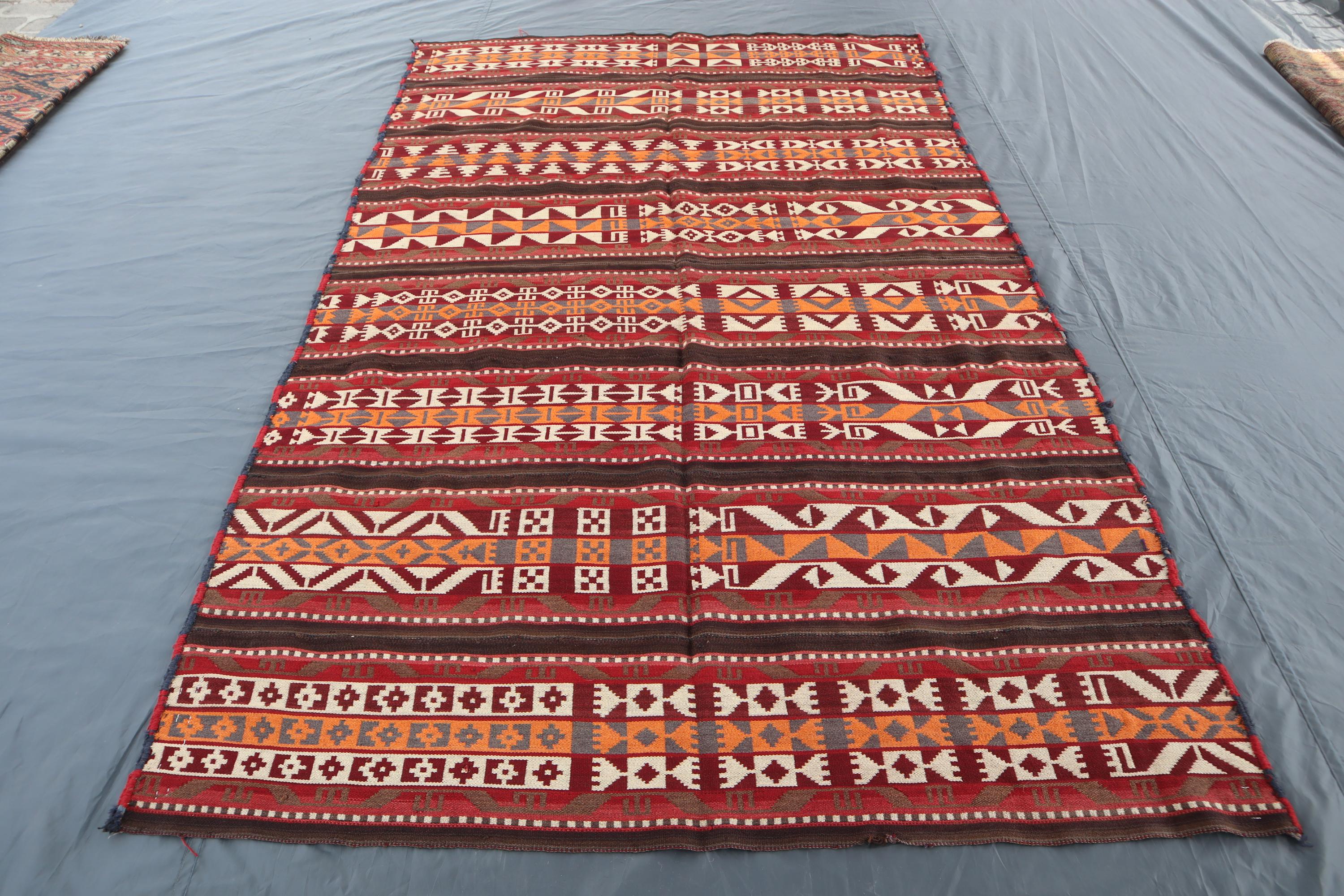 アンティークキリムラグ トルコ ヴァン アンティークキリム 155cm×300cm ラグ・マット