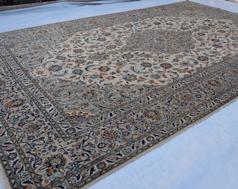 Large Antique rug 10&#39;4x17&#39;6 ft Muted Brown Turkmen Tekke Handmade Wool Rug- Afghan Ersari rug- Faded Terracotta Area Rug Tribal Area Rug
