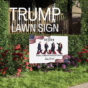 Lawn Sign Outdoor Lawn Sign Make America Great Again Trump Sign Trump Garden Sign 2024 Maga Lawn Sign Presidental Lawn Sign Maga 2024 Sign