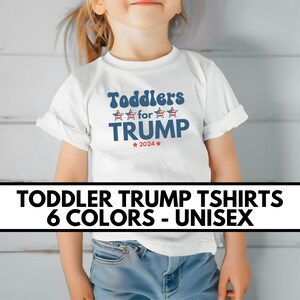 Toddlers For TRUMP Shirts Trump Shirts for kids MAGA Shirts Children Patriotic Shirts for Kids Trump 2024 Shirts Sizes 2T-5T Trump Kid Tee