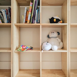 Solid cubby shelf 2x3 | Wooden cube organizer