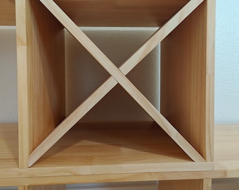 X shape cubby divider,  cube organizer