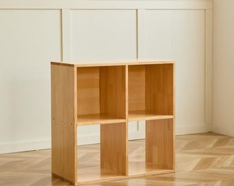 Étagère solide 2x2 | Organiseur de cubes en bois