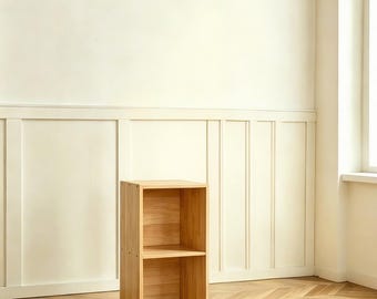 Solid cubby shelf 1 x 2 | Wooden cube organizer