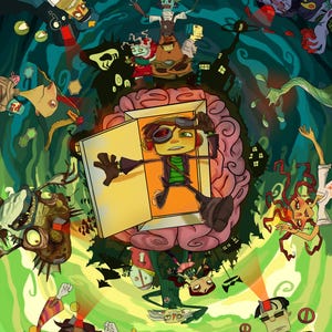 Psychonauts 20th Anniversary video game art print