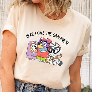 Here Come The Grannies Shirt, Disney Trip Shirt, Disney Trip Tee, Bingo Shirt, Cartoon Character Shirt, Disney Shirt, Family Matching Tees
