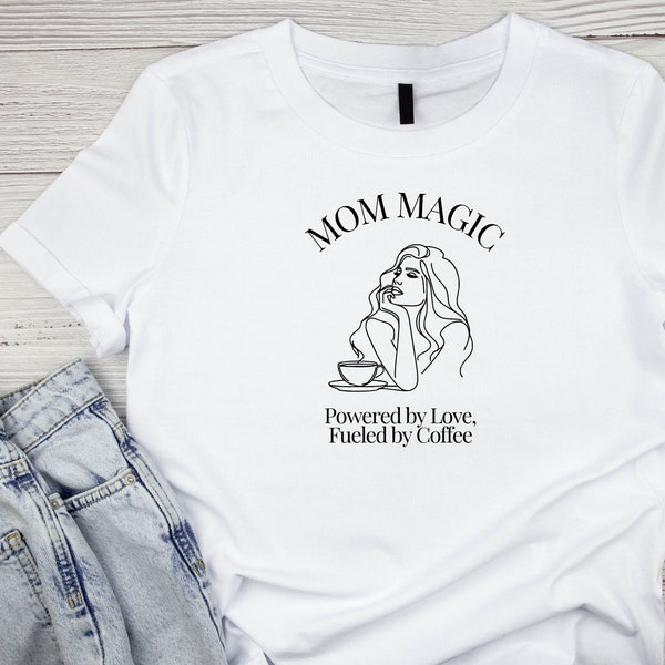 Mama Magie Gebräu: Liebesvolle Kaffee Power T-Shirt - Perfekt zum Muttertag, bestes Geschenk für Mama, Topseller, Mutter Geschenk, Kaffeeliebhaber T-Shirt