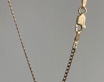 Solid 10k Gold Curb Chain Necklace 1.9MM Real 10kt Italy Gold Chain 16” 18” 20” 22” 24” Diamond Cut Yellow Gold Unisex Layering Necklace