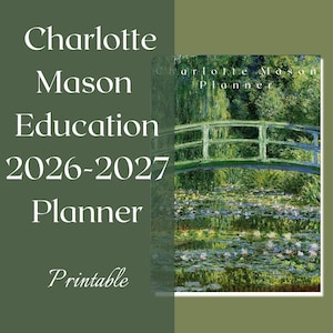 Charlotte Mason - Agenda 2026-2027 pour l'école à la maison