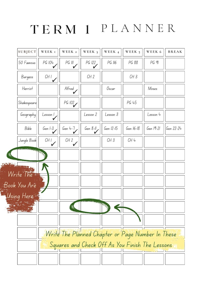 Charlotte Mason 2026-2027 Homeschool Planner image 6