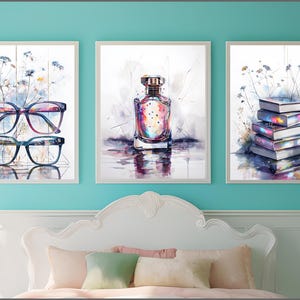 Digital Download Tween Teen Girls Bedroom Decor, Set of 3 Preppy Wall Art, Wall Art Hangings, Teen Girls Art, Printable, Girly Wall Art