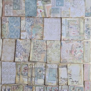 Junk journal supplies kit, double sided junk journal cards, pocket tags, journal inserts, collage sheet, paper insert, scrapbook supplies