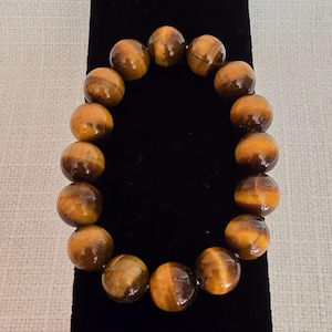 Bracelet, Brand new vintage Tiger's Eye crystal bracelet, gift for her