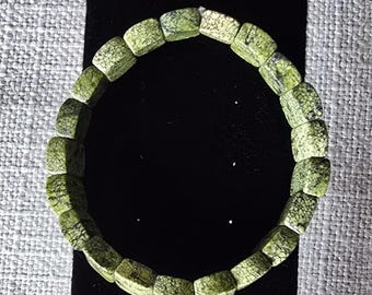 Bracelet, Brand New Vintage Tibetan Jade Crystal Bracelet, Crystals