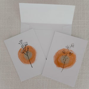 Notecards, Grußkarten Set, Briefpapier, Aquarell Blumenkarten, leere Notecard, Geburtstag, alle Gelegenheit