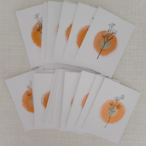 Handmade Flower Note Card Set: Blank Stationery, All Occasion (24 Cards)