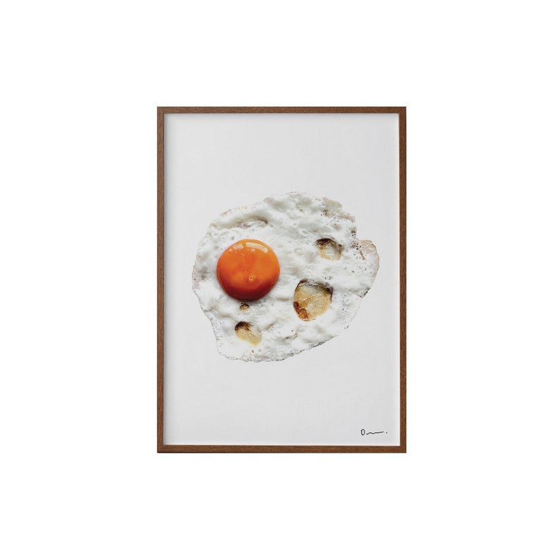 Fried Egg, Fried Egg Printable Poster, Wall Art Printable, Kitchen ...
