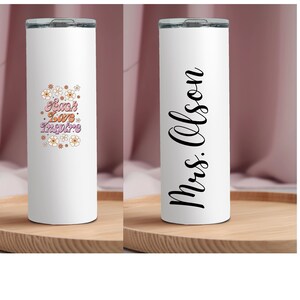 Custom Personalized Teacher Appreciation Tumbler (G)