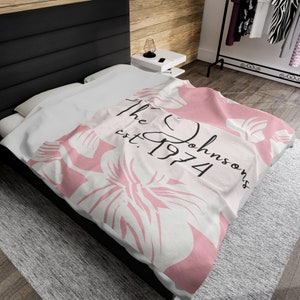Personalisierte Decke für Erwachsene, Benutzerdefinierte Geschenk zum 50-jährigen Jubiläum, benutzerdefinierte Decke, Bettwäsche, Geschenkdecke für Paare,