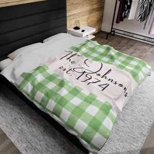 Personalisierte Decke für Erwachsene, Benutzerdefinierte Geschenk zum 50-jährigen Jubiläum, benutzerdefinierte Decke, Bettwäsche, Geschenkdecke für Paare,