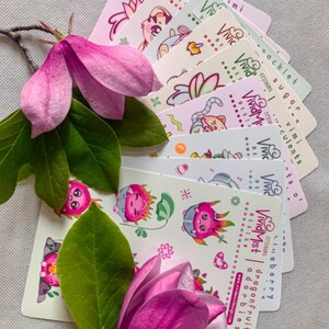Cute Frog Sticker Sheet 4x6 • Cozy Kawaii Frogs • Planner Journal Scrapbook Stickers • Pastel Animal Stickers • Matte Glossy Holographic image 11