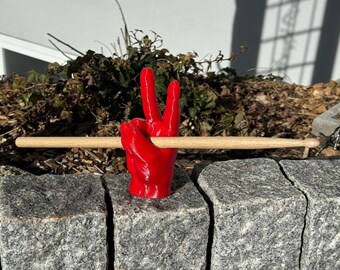 Drumstick peace holder, gift for drummer, available in different sizes