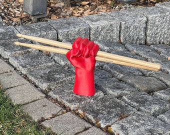 Drumstick fist holder, gift for drummer, available in different sizes